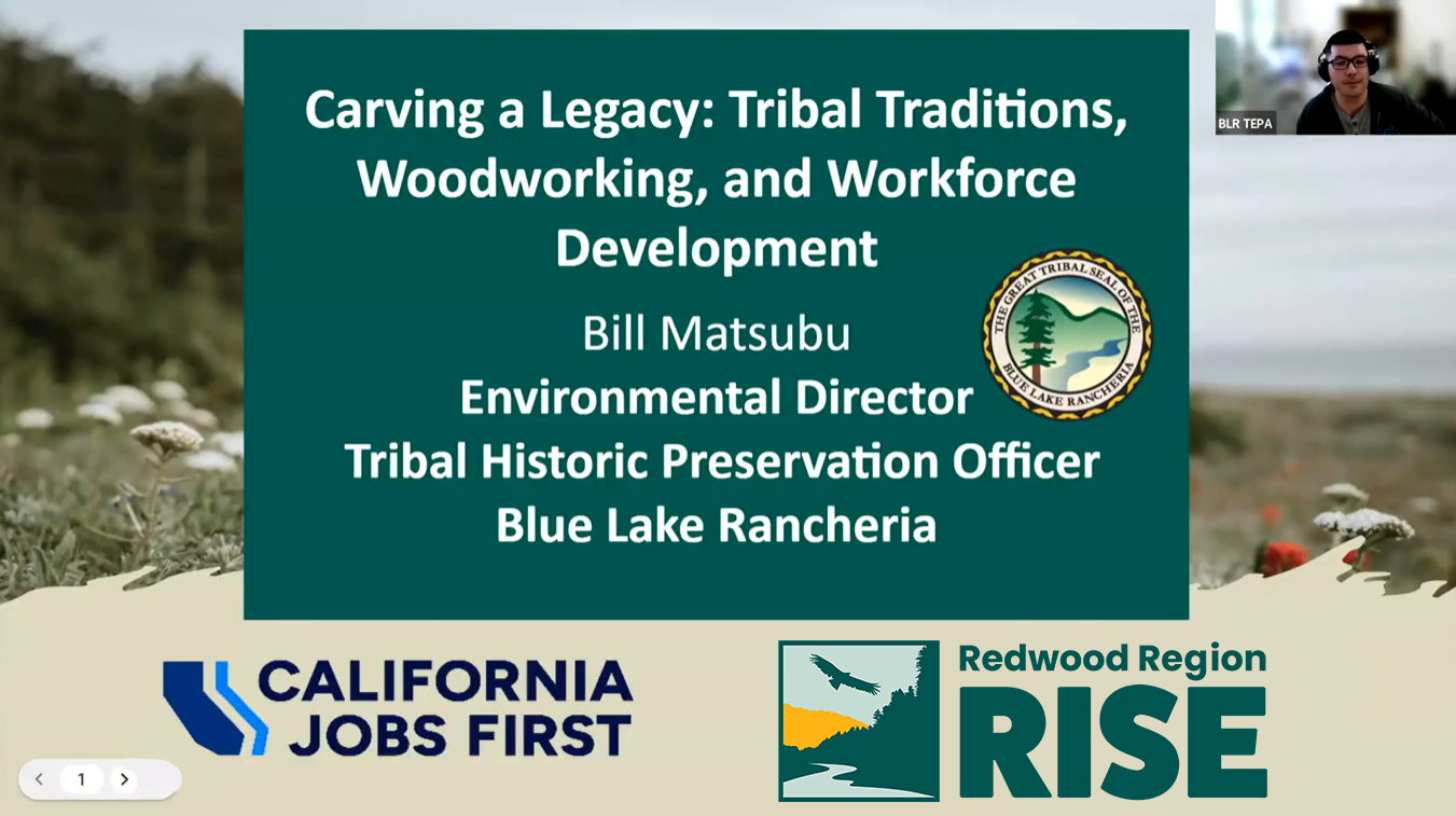 Redwood Region RISE - Catalyst Project: Carving a Legacy - Timber & Workforce Development Initiative
